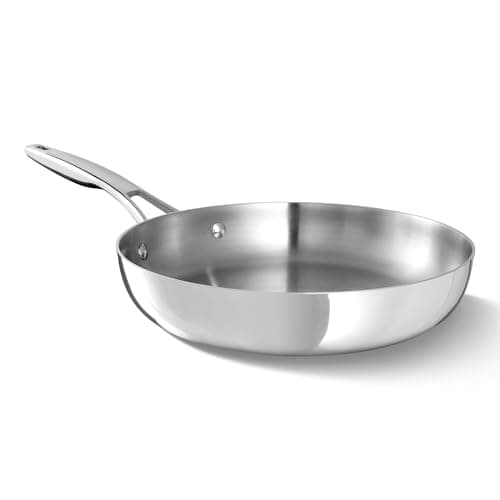 Calphalon Premier Polished 5-Ply 10-Inch Fry Pan, product photograph from the Amazon listing.