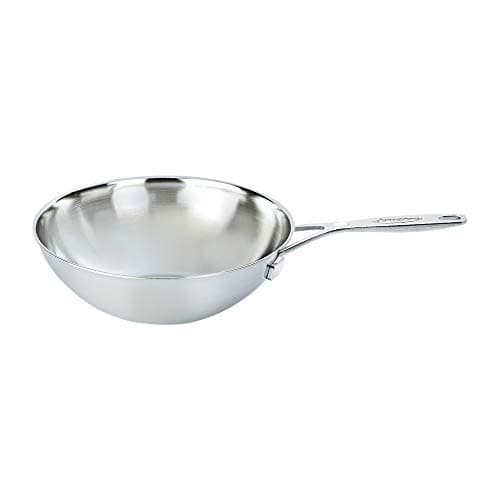 Demeyere Industry 5 Flat-Bottom Wok, 5 Qt, product photograph from the Amazon listing.