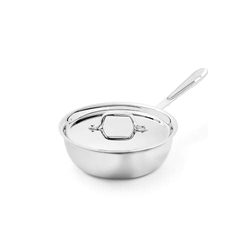 All-Clad D3 Stainless Saucier, product photograph from the Amazon listing.