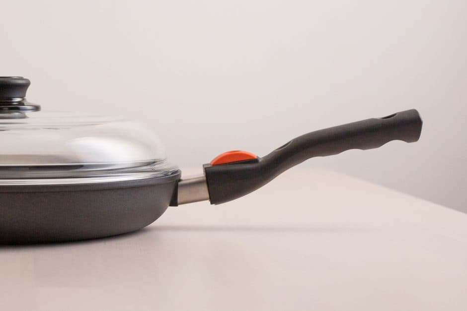 Two pans side by side with a glass lid.