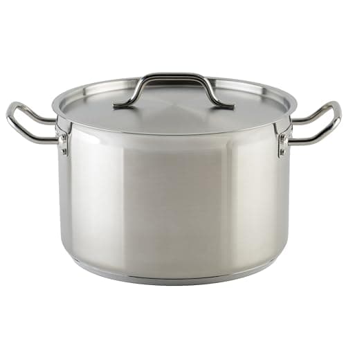 Winco 12-Quart Commercial Stock Pot, product photograph from the Amazon listing.